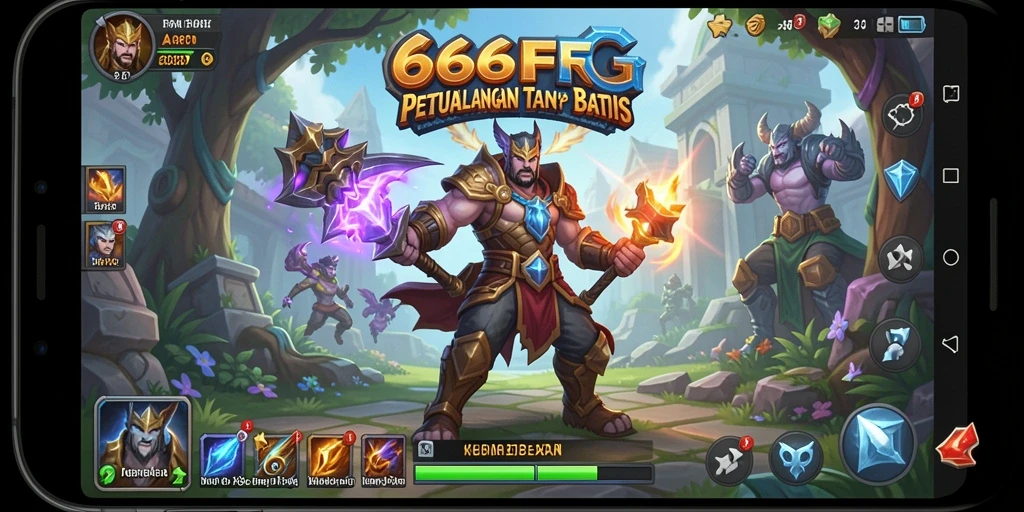 Tampilan menarik dari gameplay ARPG 666FF yang seru dan mendebarkan.