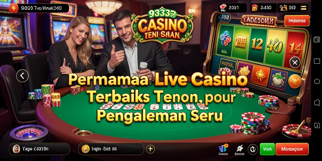 Tampilan menarik dari gameplay 93337 dengan dealer profesional.