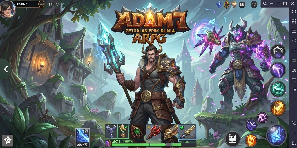 Gameplay ARPG yang mendebarkan dan penuh aksi.