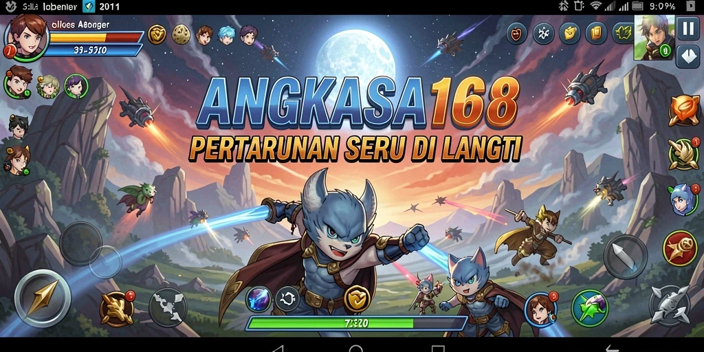 Gameplay Fighting yang intens dan mendebarkan dalam ANGKASA168.