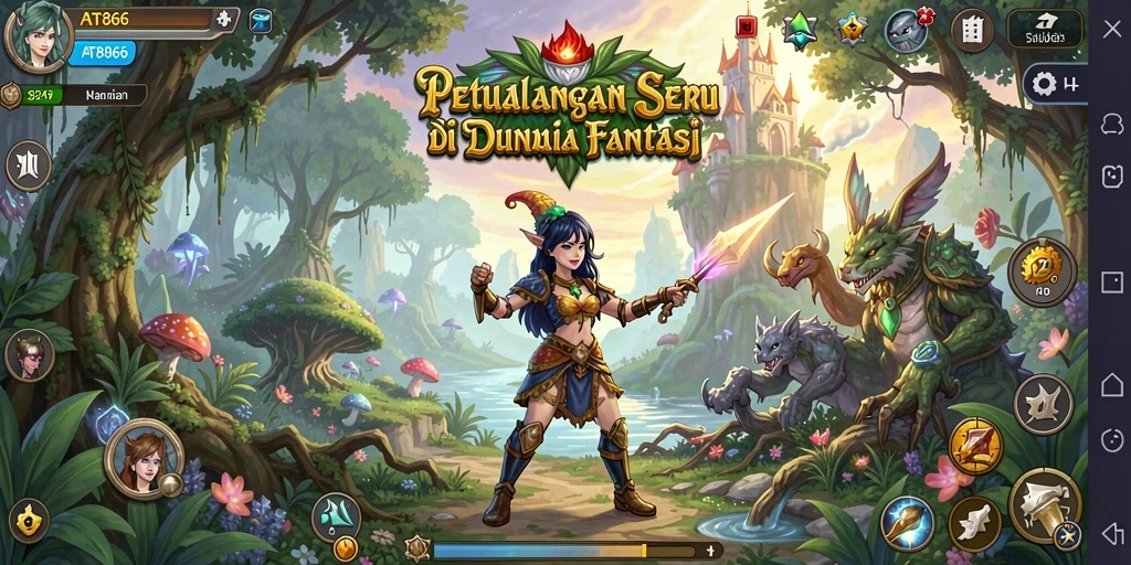 Tangkapan layar utama AT866 menunjukkan action gameplay yang mendebarkan.