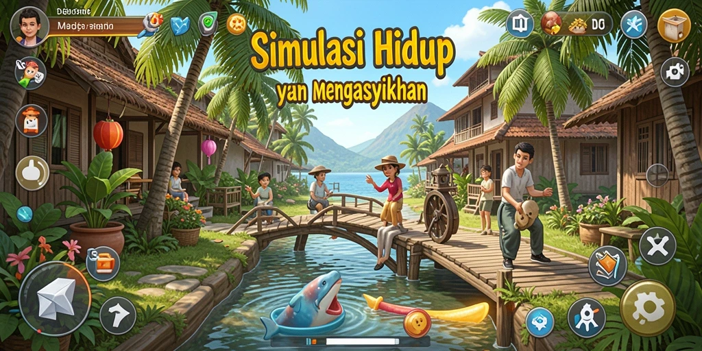 Tampilan gameplay D06 dengan grafik menawan dan dunia yang interaktif.