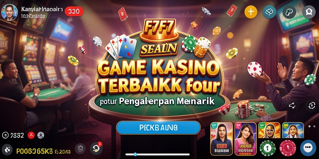 Screenshot utama F7F7 menampilkan gameplay Kasino yang mendebarkan.