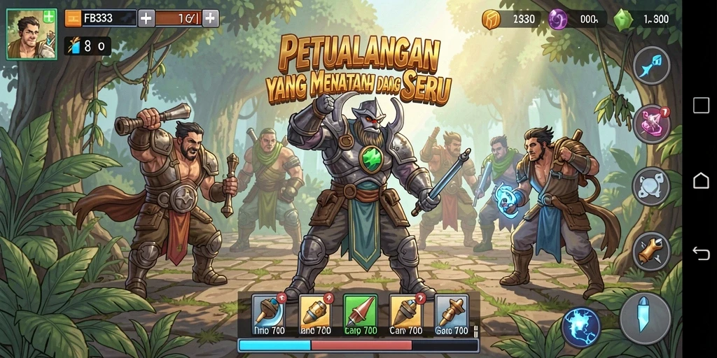 Gameplay FB333 yang menegangkan dan penuh petualangan.