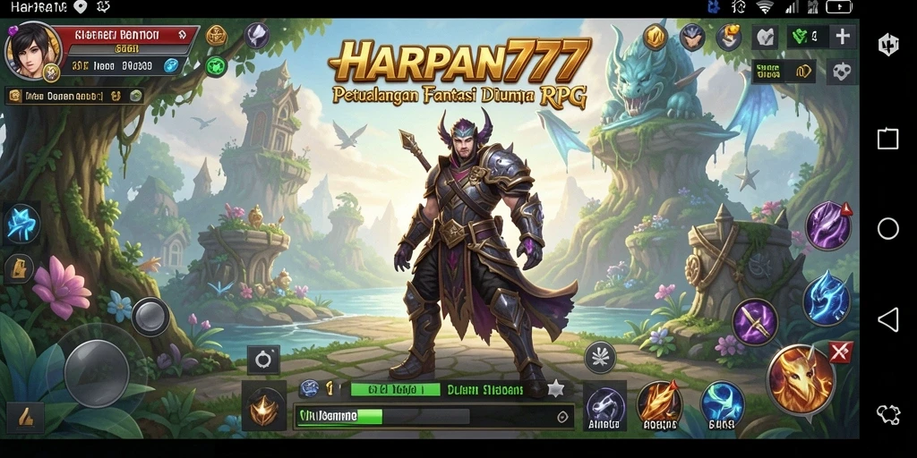 Tampilan gameplay menarik yang penuh petualangan RPG.