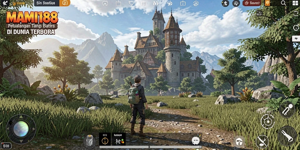 Gameplay Open World MAMI188 yang menakjubkan dengan pemandangan luas.