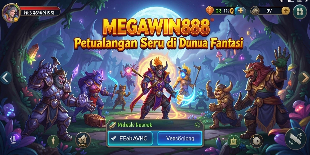 Tampilan gameplay seru dan menantang di MEGAWIN888.