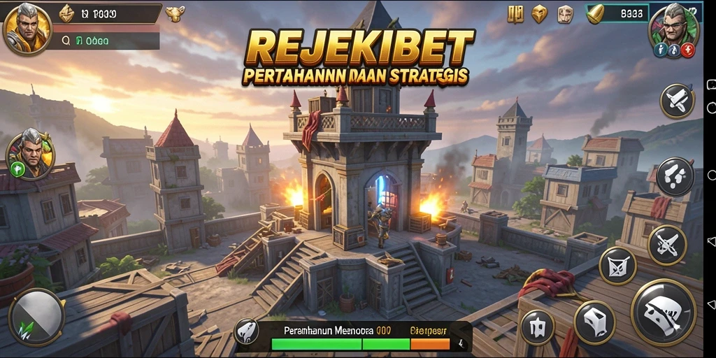 Tampilan gameplay yang penuh aksi di REJEKIBET.