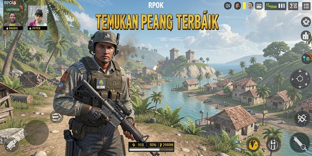 Tampilan berbagai senjata dan aksi pertempuran dalam RPOK.