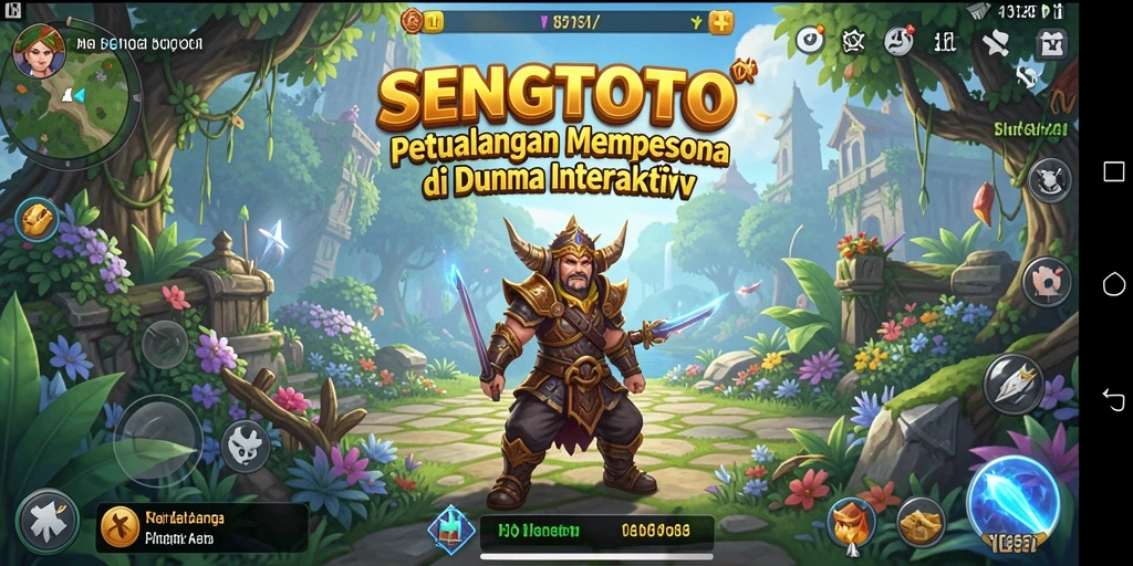 Screenshot gameplay SENGTOTO menampilkan dunia petualangan yang menakjubkan.