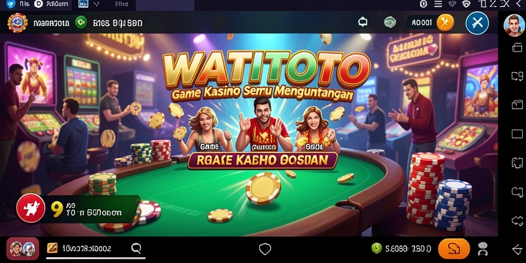 Screenshot utama WATITOTO menampilkan gameplay Kasino yang seru dan interaktif.