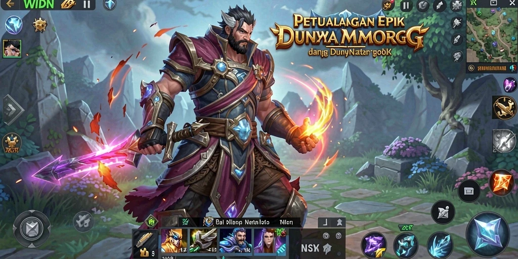 Tampilan gameplay menarik dari WINIDN MMORPG yang penuh aksi.